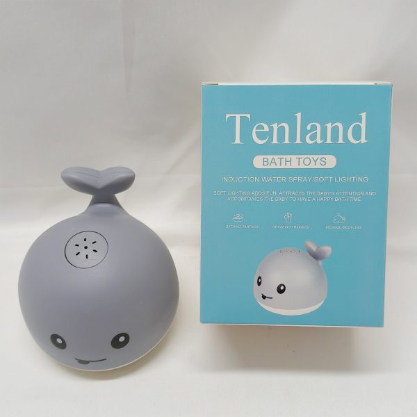 Tenland-Bath Toys-Baby Bath Toys, Toddler Bath Toys for Kids Ages 1-3, Light Up Whale Bath Toy Sprinkler. - Image 2