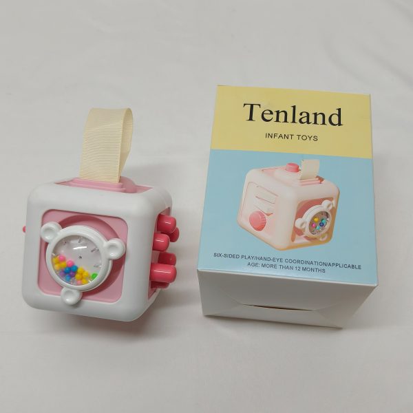Tenland-Infant Toys-Busy Cube Toys, Travel Sensory Toys for Toddlers 1-3, Learning Fine Motor Skills. - Image 2