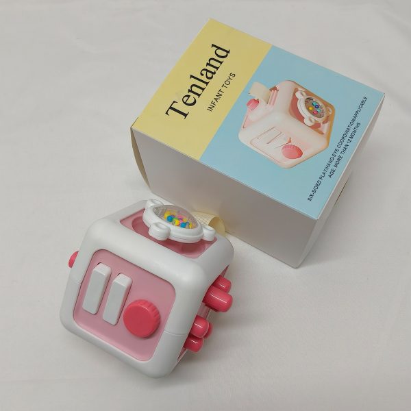 Tenland-Infant Toys-Busy Cube Toys, Travel Sensory Toys for Toddlers 1-3, Learning Fine Motor Skills. - Image 4